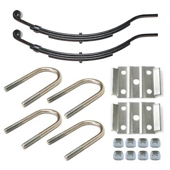 Ensemble de ressorts 3,4K à glissière 3L 24 1/2" x 1 3/4" pour tube de 2 3/8" avec quinc.