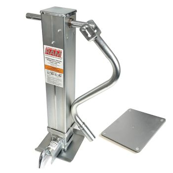 Vérin ajustable 12K zinc avec poignée avant et base renforcie et plaque à souder RAM