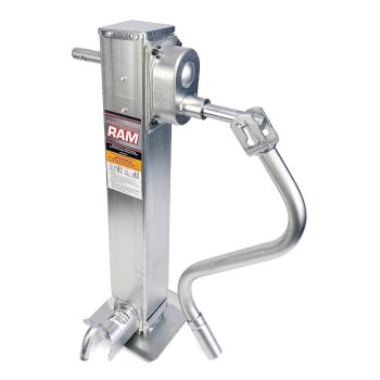 Vérin ajustable 12K 2 vitesses et tube carré 4" zinc RAM