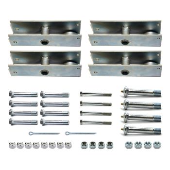 Quincaillerie triple industrielle 6K "shimmer" sans main d'attache