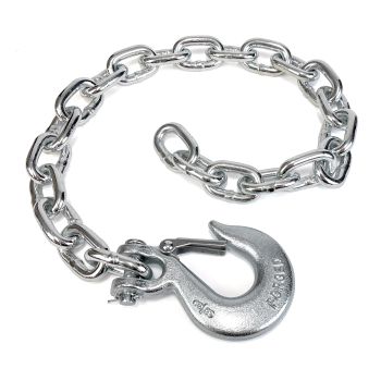 Chaîne de sécurité 3/8" x 35" 1 crochet à loquet 16,2K RAM