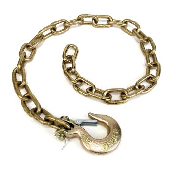 Chaîne de sécurité 1/4" x 36" 1 crochet à loquet 12,6K RAM