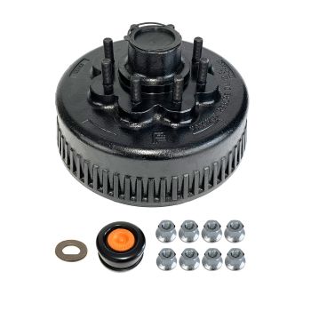 Tambour 12 1/4" x 3 3/8" 8 goujons 5/8" B.C. 6,5" 8K à graisse complet FRAMECO