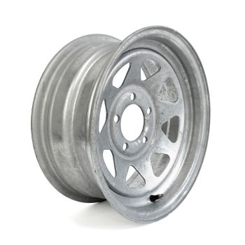 Jante 14" x 6" 5 trous 2040 lbs galvanisée (légère imperfection vente finale)