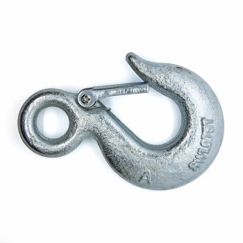 Crochet pour treuil avec loquet