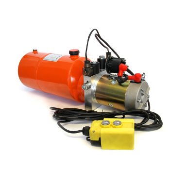 Pompe hydraulique de 2 gallons 12V double-action