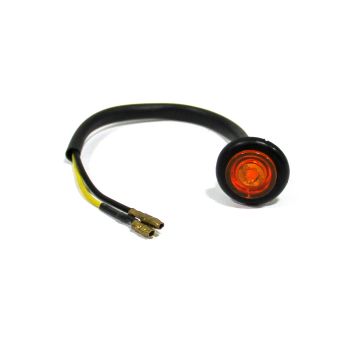 Lumière de gabarit LED de 3/4" ambre à clip (fil gainé)