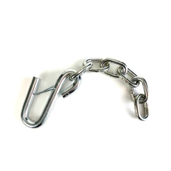 Chaîne de sécurité de 5/16" x 12,5" 1 crochet à loquet 7,6K