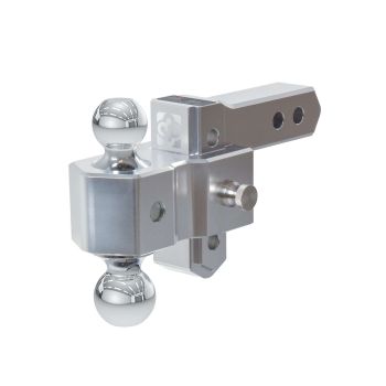 Barre d'accouplement de 2" x 2" ajustable 8K-12,5K 2 boules aluminium surbaissée 3 1/2" CURT