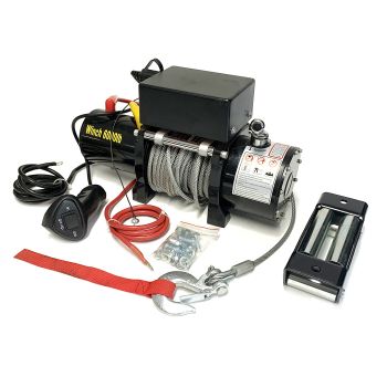 Treuil électrique 6K télécommande avec fil (câble en acier 79')