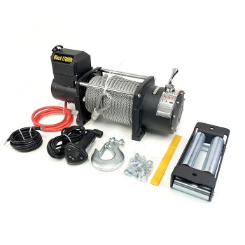 Treuil électrique 17K télécommande avec fil (câble en acier 85')