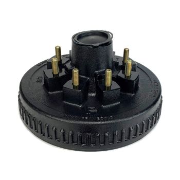 Tambour de 12" x 2" à 8 goujons 1/2" B.C. 6,5" 7K assemblé et graissé seul FRAMECO