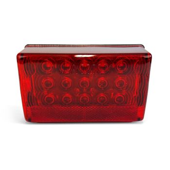 Lumière de position LED gauche 6 1/8" x 3 5/8" rouge pour véhicule récréatif