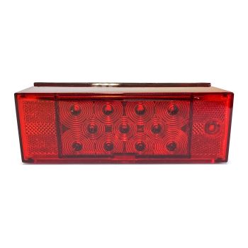 Lumière de position LED droit 8" x 2 3/4" rouge pour véhicule récréatif