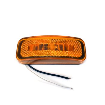 Lumière de gabarit LED 4" x 1 1/2" ambre 2 diodes (sans support)