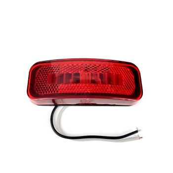 Lumière de gabarit LED 4" x 1 1/2" rouge 2 diodes (sans support)