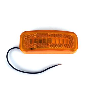 Lumière de gabarit inc. 4" x 1 1/2" ambre (sans support)