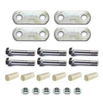 Quincaillerie simple 2K-3,5K avec liens mobiles longs, écrous stover et bushings de nylon sans main d'attache