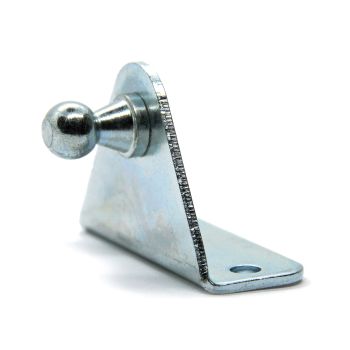 Embout avec boulon à rotule 10mm 2 trous zinc