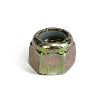 Écrou 3/8"-24 NF en nylon (locknut) fini zinc jaune grade 8