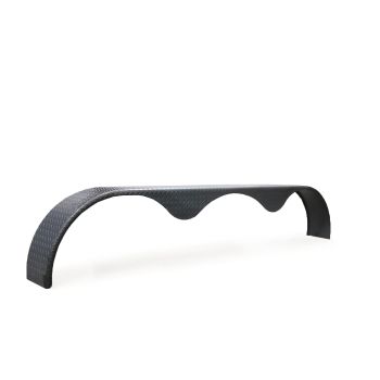 Aile triple 10" x 108" en acier strié 14 GA (jante 16")