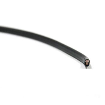 Fil 2 brins 14 GA gainé plate (au pied) TECHSPAN