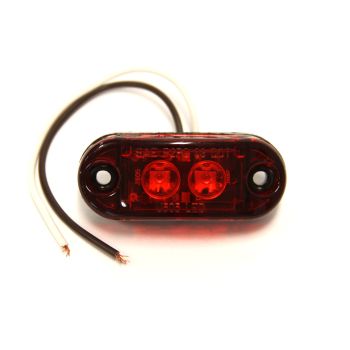 Lumière de gabarit LED de 2 1/2" rouge 2 diodes