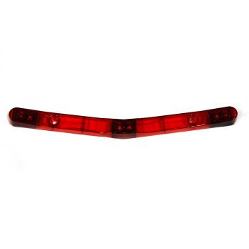 Barre de lumières LED de 14 1/8" x 1 3/8" x 1" rouge pour bateau (barre en V)
