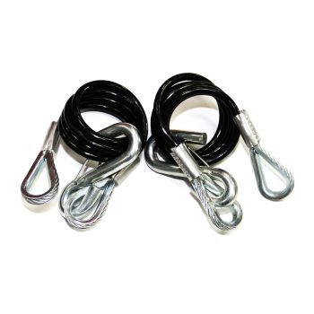 Câble de sécurité de 1/4" x 40" avec crochets 3,5K (2)