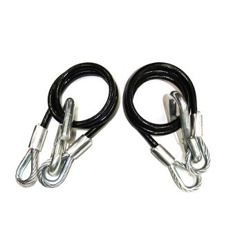 Câble de sécurité de 5/16" x 40" avec crochets 7,5K (2)