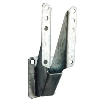 Support de roue de secours galvanisé 4 ou 5 trous avec boulons et écrous