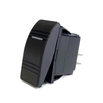 Interrupteur 2 positions 20A 3 lames avec voyant lumineux vert TECHSPAN