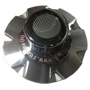 Centre de roue 5 trous 15" série 06 plastique chrome pilot 3,19"