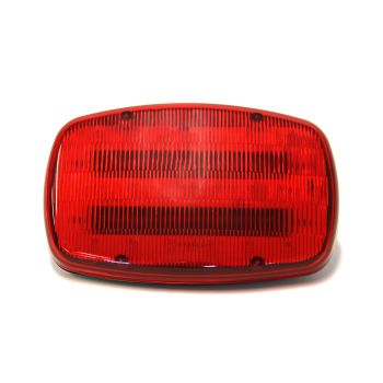 Lumière d'urgence LED magnétique de 4" x 6" rouge 18 diodes 4 piles AA