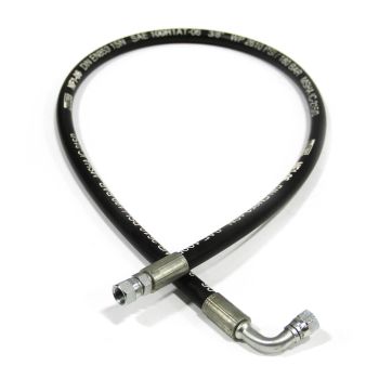 Boyau hydraulique de 48" 1 côté droit et 1 côté 90°