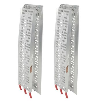 Rampe de chargement 11" x 91" pliante aluminium 1500 lbs (ensemble de 2)