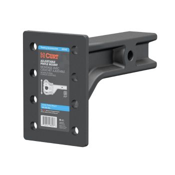 Barre d'accouplement de 2 1/2" x 2 1/2" ajustable 20K pour crochet de remorquage à 4 trous CURT