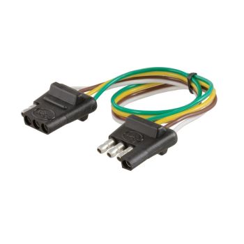 Connecteur plat à 4 brins et fil 12" (auto et remorque) CURT