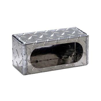 Boîtier en aluminium de 8 3/8" x 3" x 3 3/4" pour lumière ovale de 6 1/2" x 2 1/4"