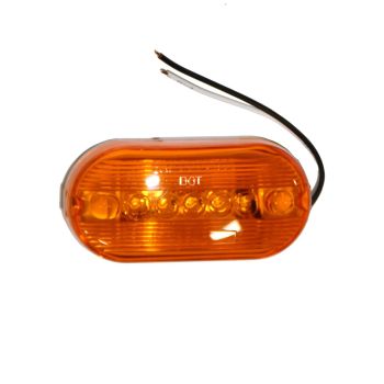 Lumière de gabarit LED de 4" x 2" double ambre 5 diodes