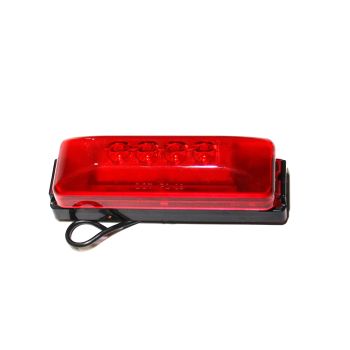 Lumière de gabarit LED de 4" x 1" rouge 4 diodes