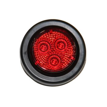 Lumière de gabarit LED de 2" rouge 3 diodes avec réflecteur