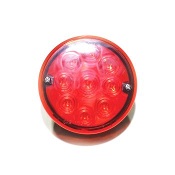 Lumière de position LED de 3 3/4" rouge 9 diodes