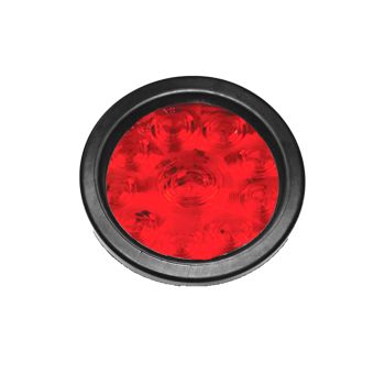 Lumière de position LED de 4" rouge 10 diodes (connexion 90°)