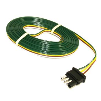 Connecteur plat 4 brins 18 GA et fil 20' (remorque) SMARTOW