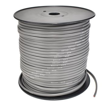 Fil 2 brins 14 GA noir/rouge gainé gris plate 500' SMARTOW