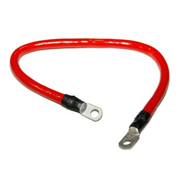 Câble à batterie 4 GA 18" avec 2 terminaux 3/8" rouge SMARTOW