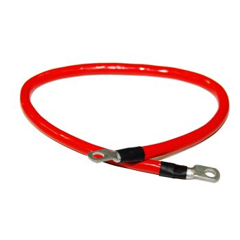 Câble à batterie 4 GA 24" avec 2 terminaux 3/8" rouge SMARTOW