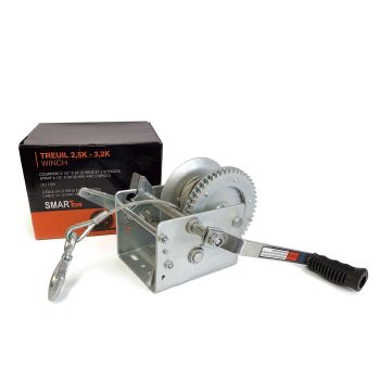Treuil 2,5K (2 sens) avec câble 24', 2 vitesses et frein SMARTOW