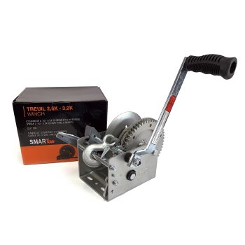 Treuil 3,2K (2 sens) avec câble 24', 2 vitesses et frein SMARTOW